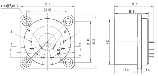 KT-JB4石英挠性加速度计-JB4-02D和JB4-03D结构尺寸和阵脚定义.png